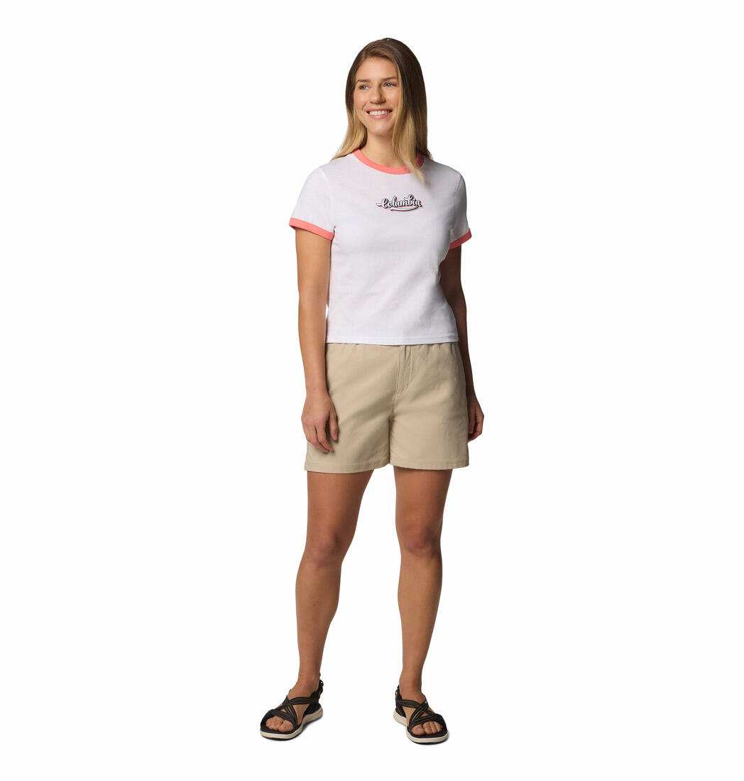 Columbia Camiseta Rolling Bend Blanco 4/5