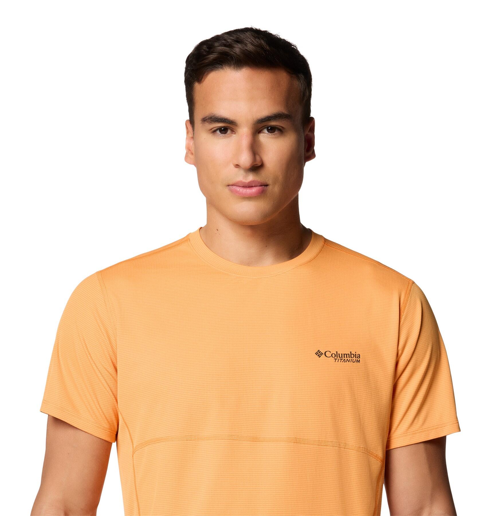 T-shirt technique Columbia Cirque River Pro Orange manches courtes 5/7