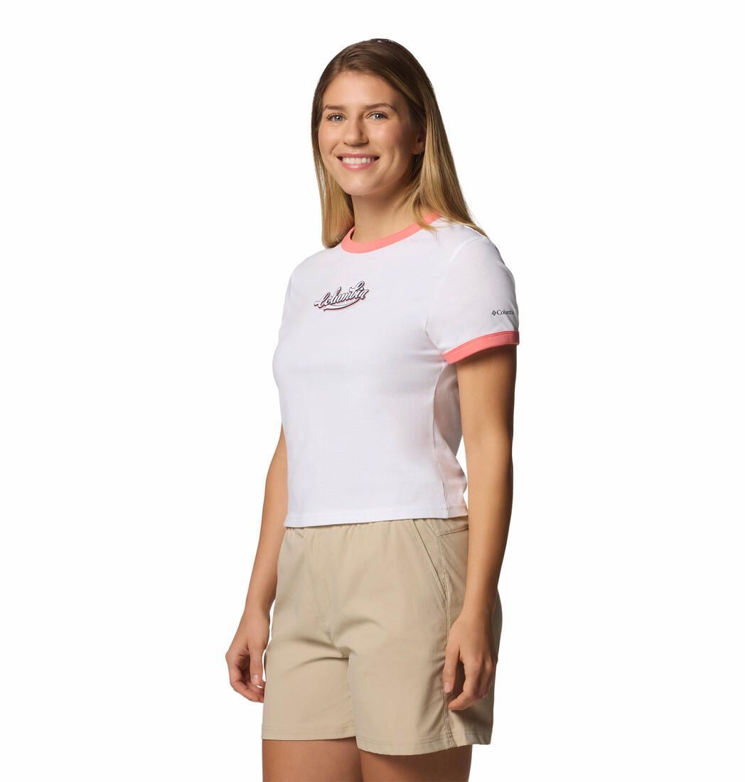 Columbia Camiseta Rolling Bend Blanco 3/5