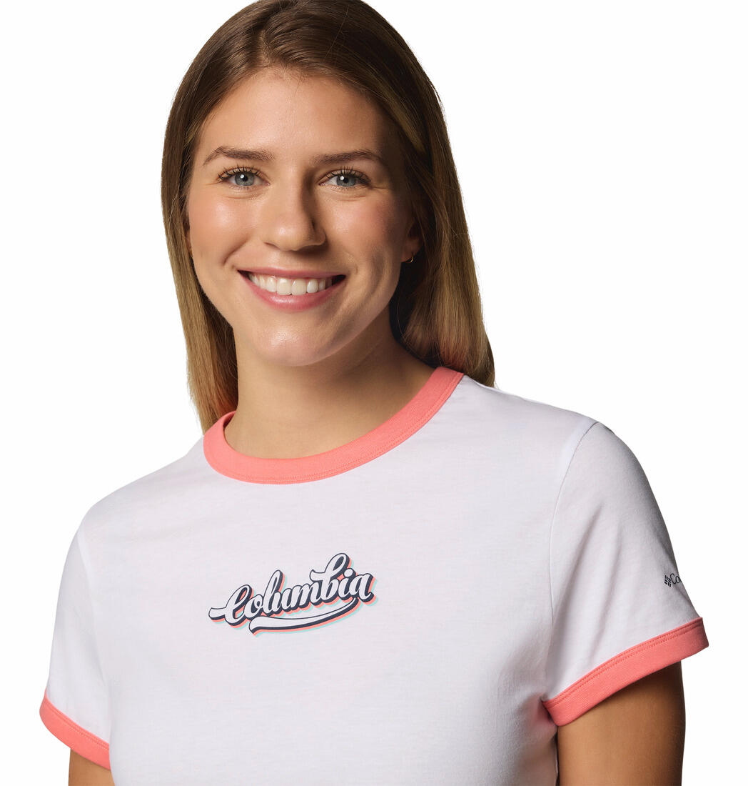 Columbia Camiseta Rolling Bend Blanco 5/5