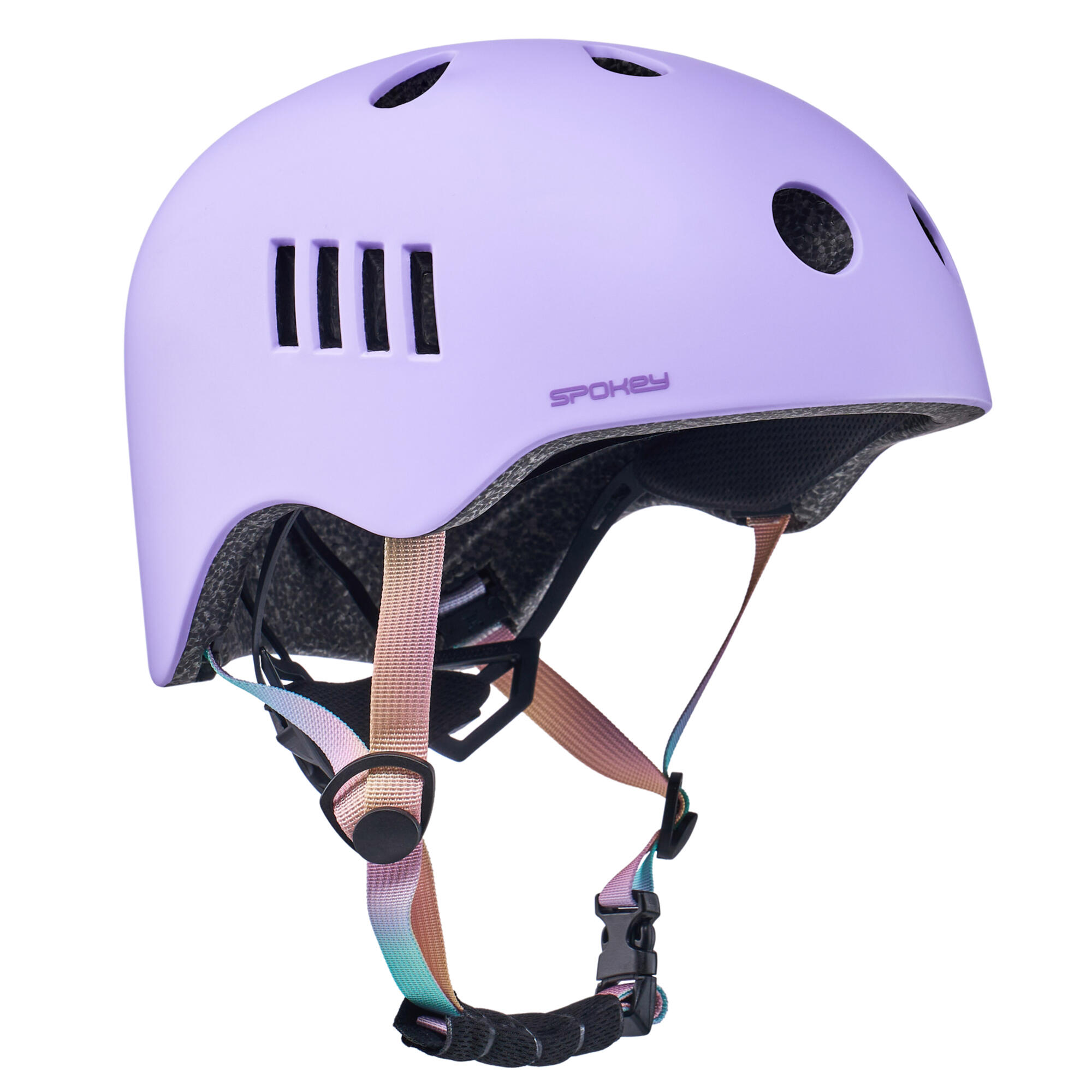 Cască bicicletă Spokey Pumptrack 48-52 cm Purple