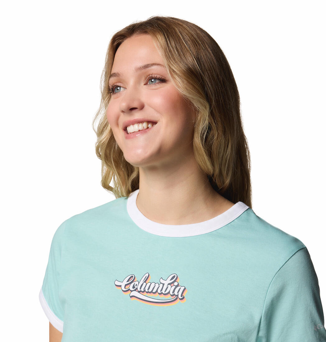 Columbia Camiseta Rolling Bend Turquesa 6/6