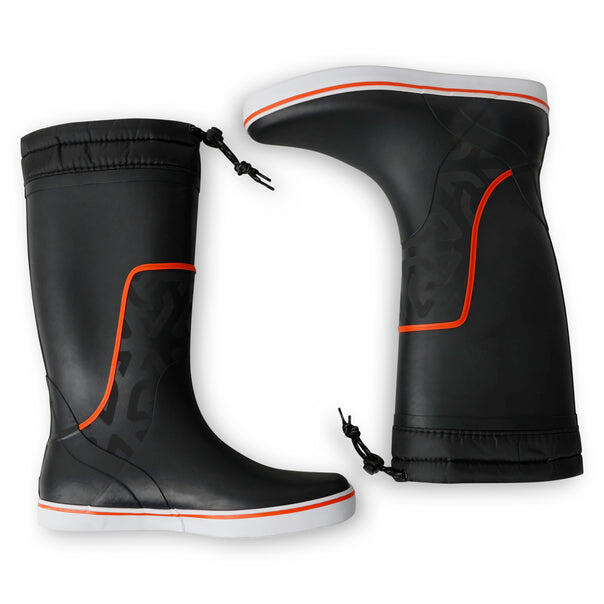 Tall Sailing Boots - Black/Solar 4/7