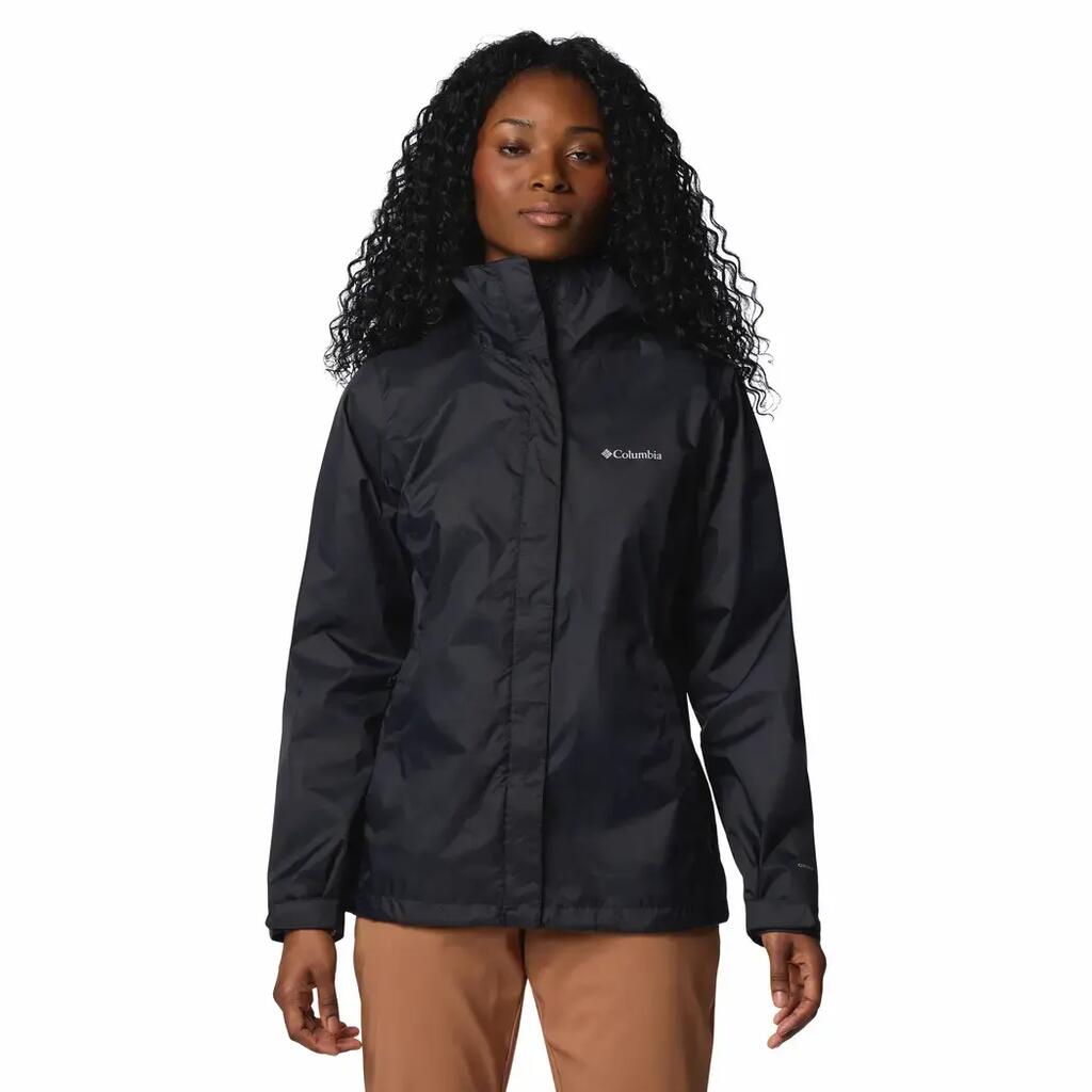 Womens/Ladies Packable Waterproof Jacket (Black)