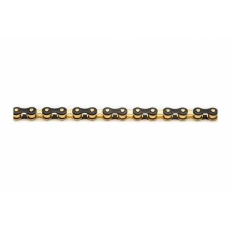 IZUMI Jet Zwarte Ketting 1/2 x 1/8 inch - goud