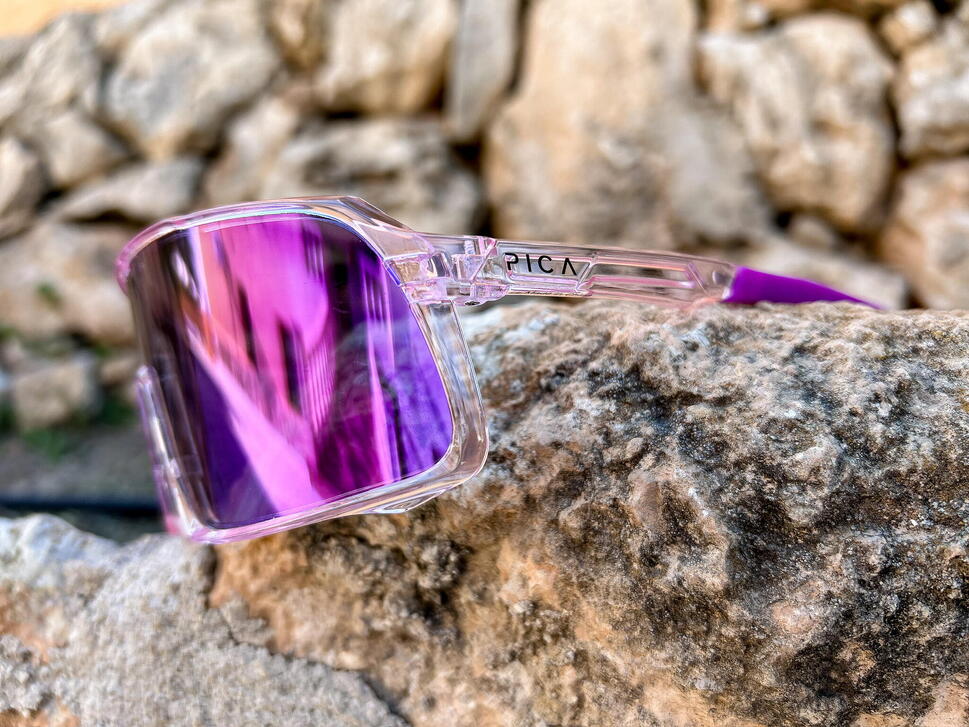 Okulary przeciwsłoneczne na rower TREZADO PICA OLOR fotochromowe purpurowe