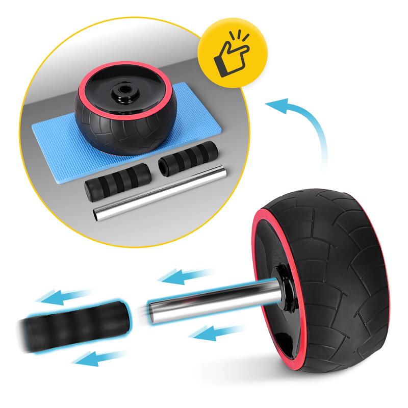 Kolečko na posilování břišních svalů AB WHEEL XL 4FIZJO