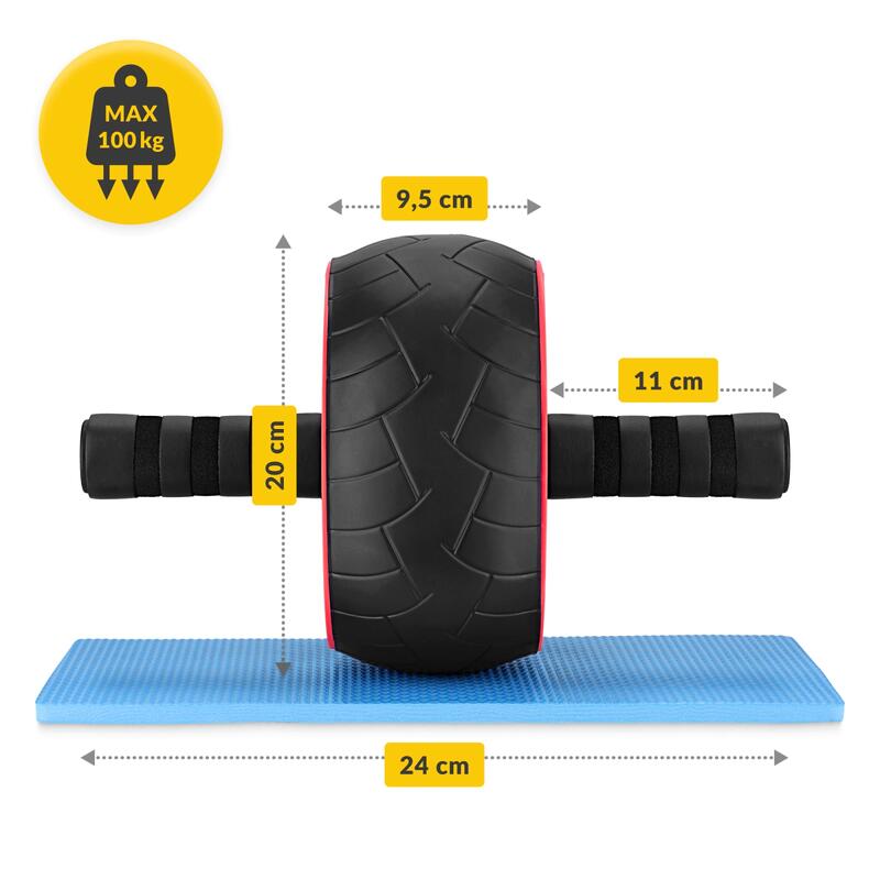 Kolečko na posilování břišních svalů AB WHEEL XL 4FIZJO