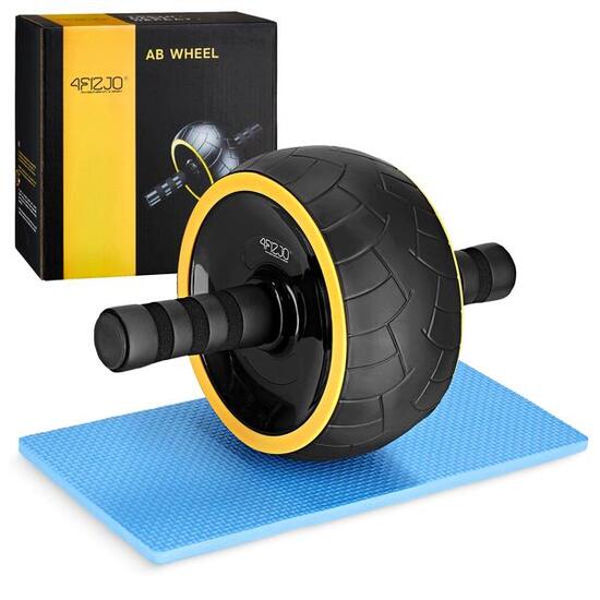 Buikspierroller AB Wheel XL Breed Rubber Antislip Stabilisatie