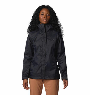 Giacca Impermeabile Impacchettabile Donna Columbia Nero