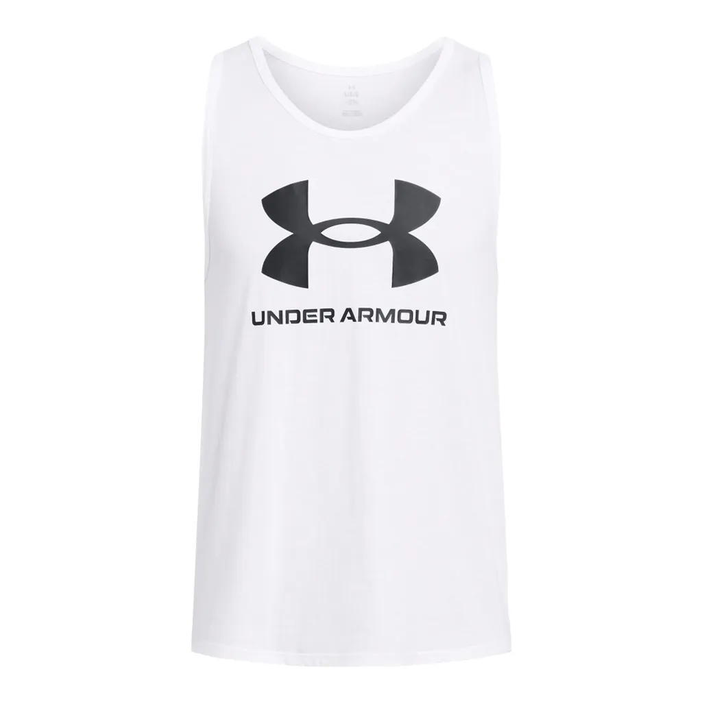 UNDER ARMOUR T-shirt Under Armour Sportstyle Logo Tank, Wit, Mannen