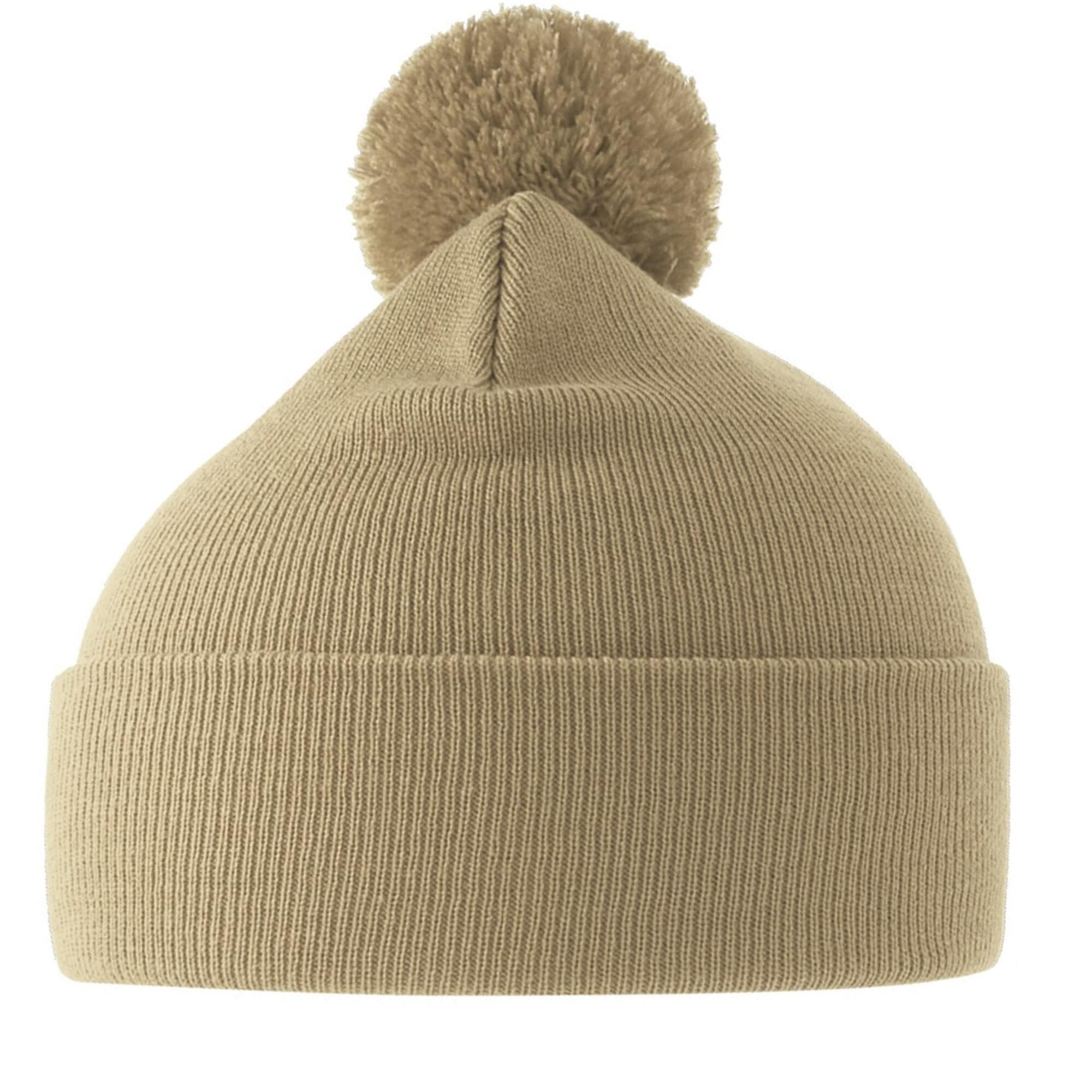 Atlantis Wind Double Skin Beanie With Turn Up - One Size Fits All, Green, 100% Acrylic
