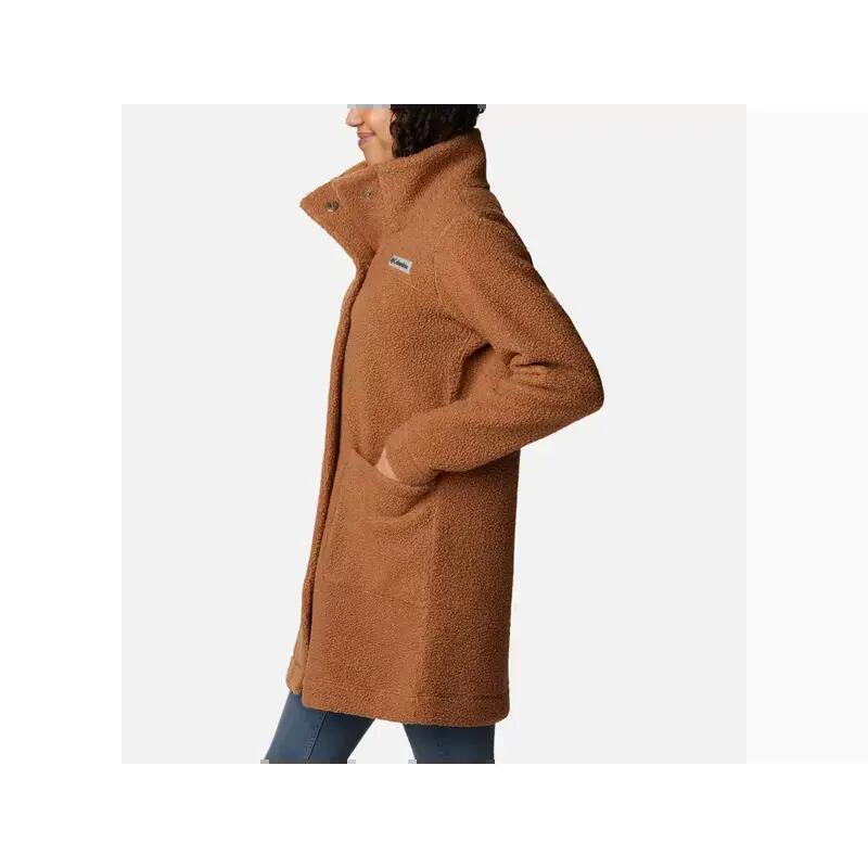 COLUMBIA Veste Longue en polaire Panorama Femme - Camel Brown 4/6