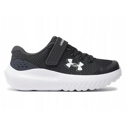 BUTY dziecięce UNDER ARMOUR 3027104-001 na rzepę czarne siateczka 31,5