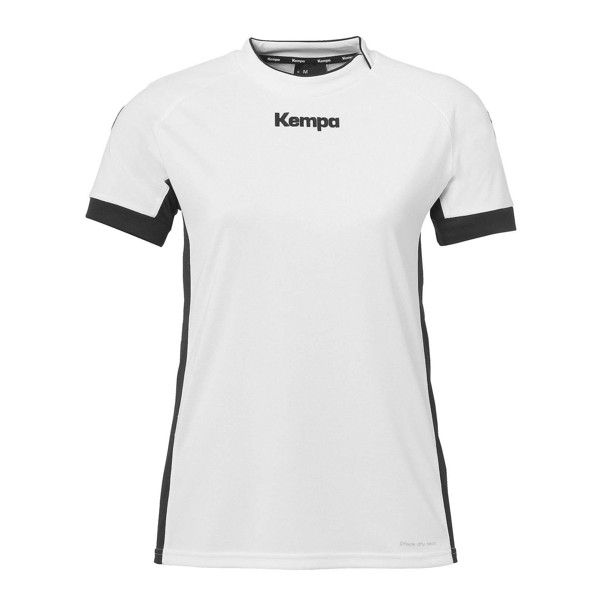 Kempa - Shirt Prime Trikot Women Kempa - T-shirt Manches Courtes - Blanc|noir - 36 Xs - Decathlon