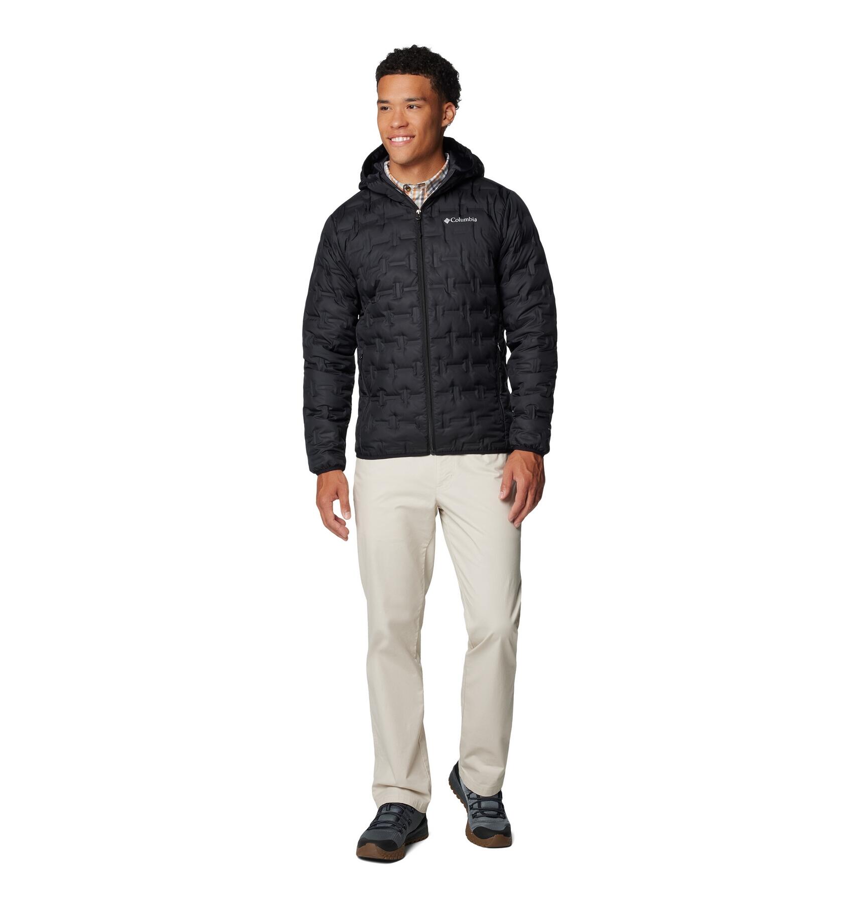 Casaco acolchoado Columbia Delta Ridge II preto para homem 4/5