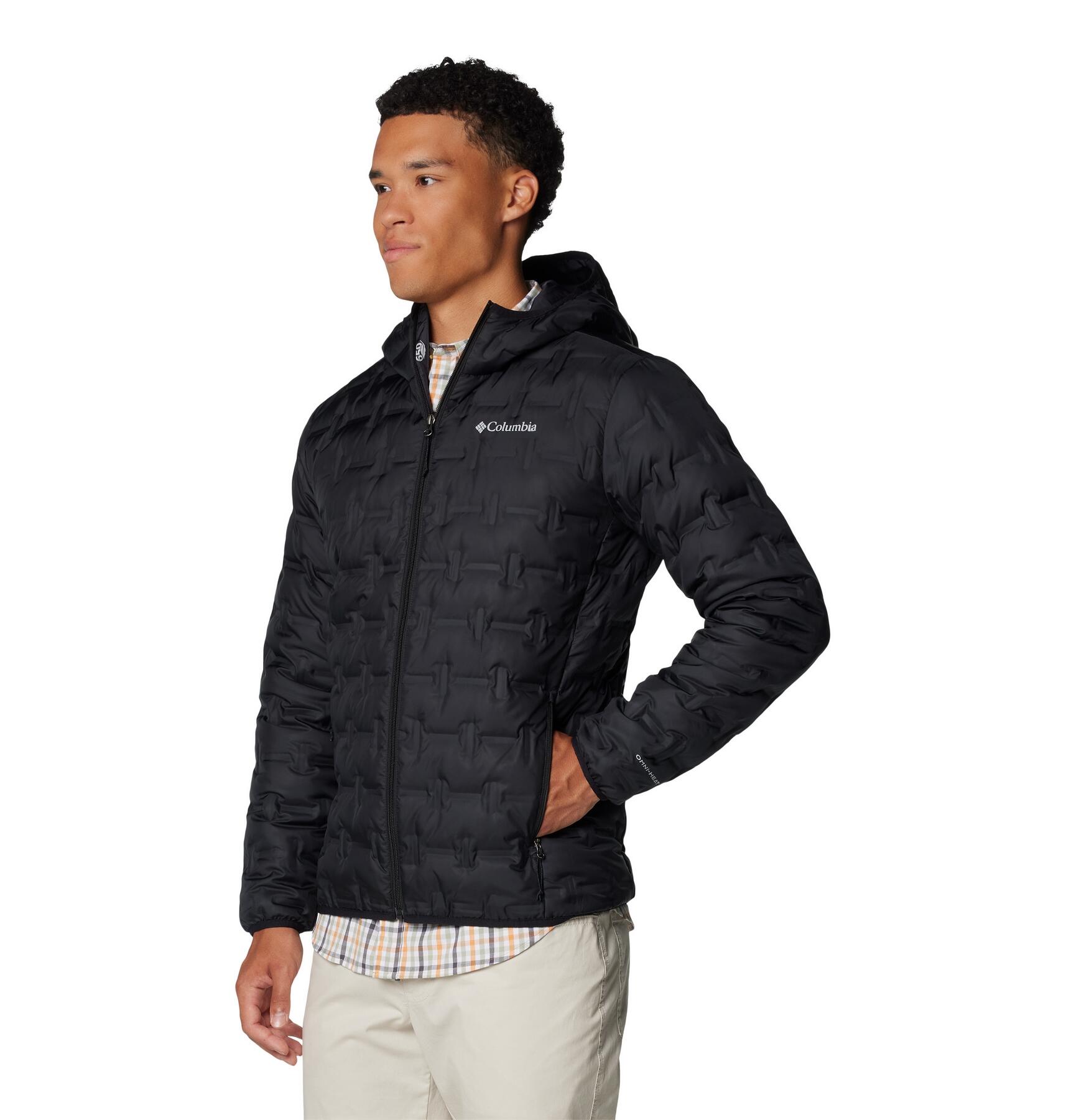 Casaco acolchoado Columbia Delta Ridge II preto para homem 3/5