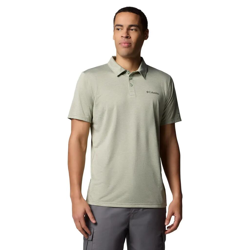 Men's Columbia Hike Khaki Polo Shirt