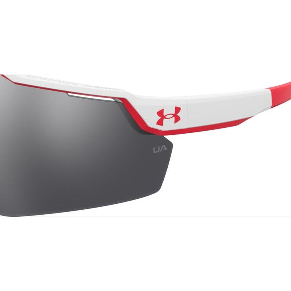 Under Armour LEVELUP 5SK rood/blauwe zonnebril 3/4