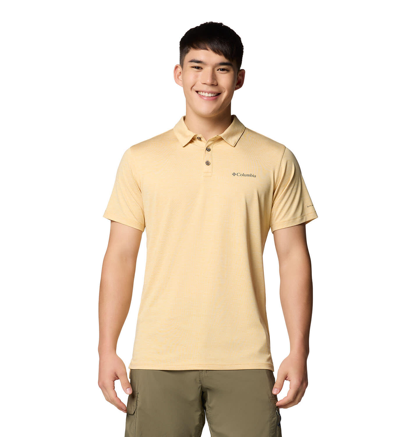 COLUMBIA Tech Trail™ Utility Polo - Sand Dune Heath 3/5