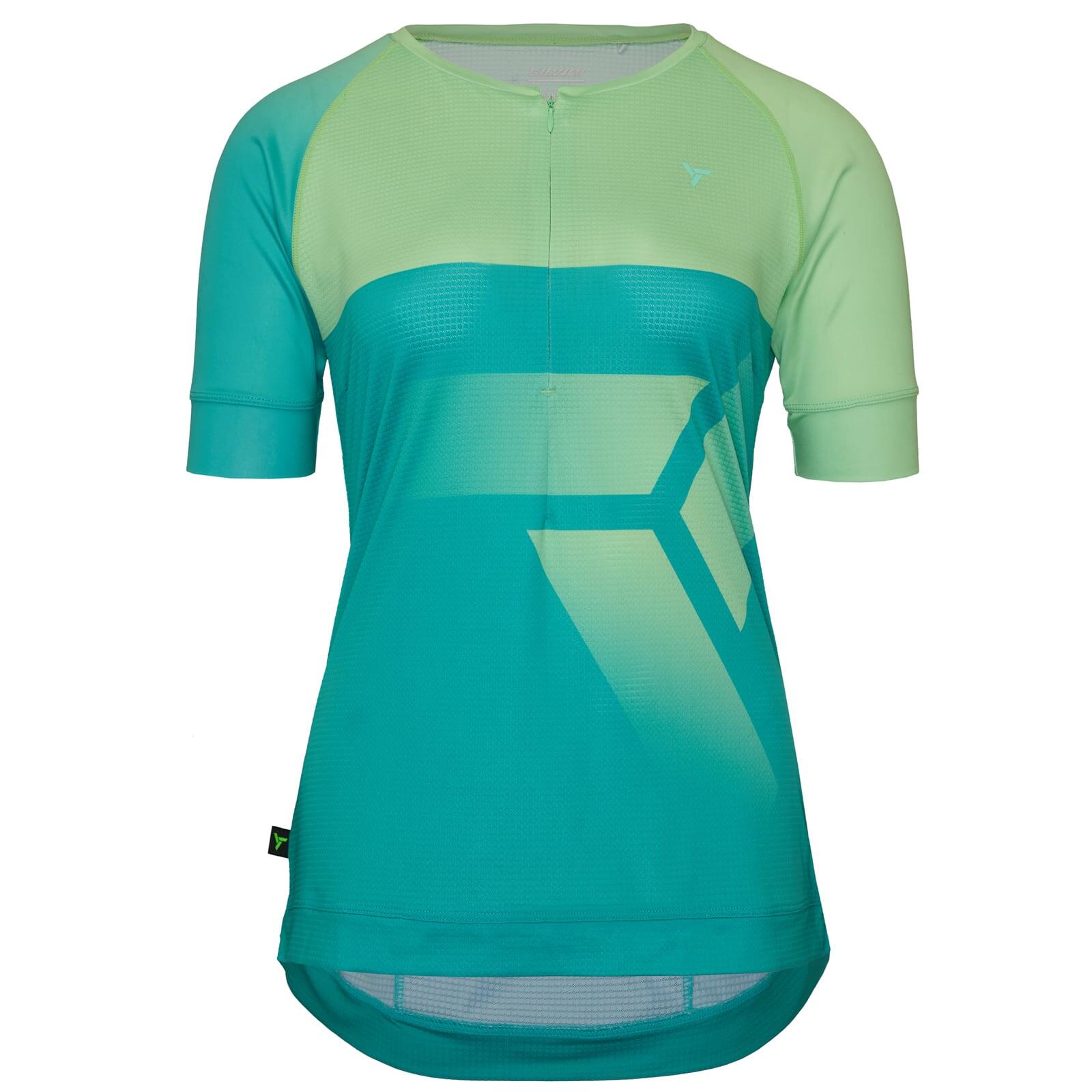 Silvini - Maillot Vélo Manches Courtes Femme Stabina Wd1432 - Maillot Manches Courtes - Vert - Decathlon