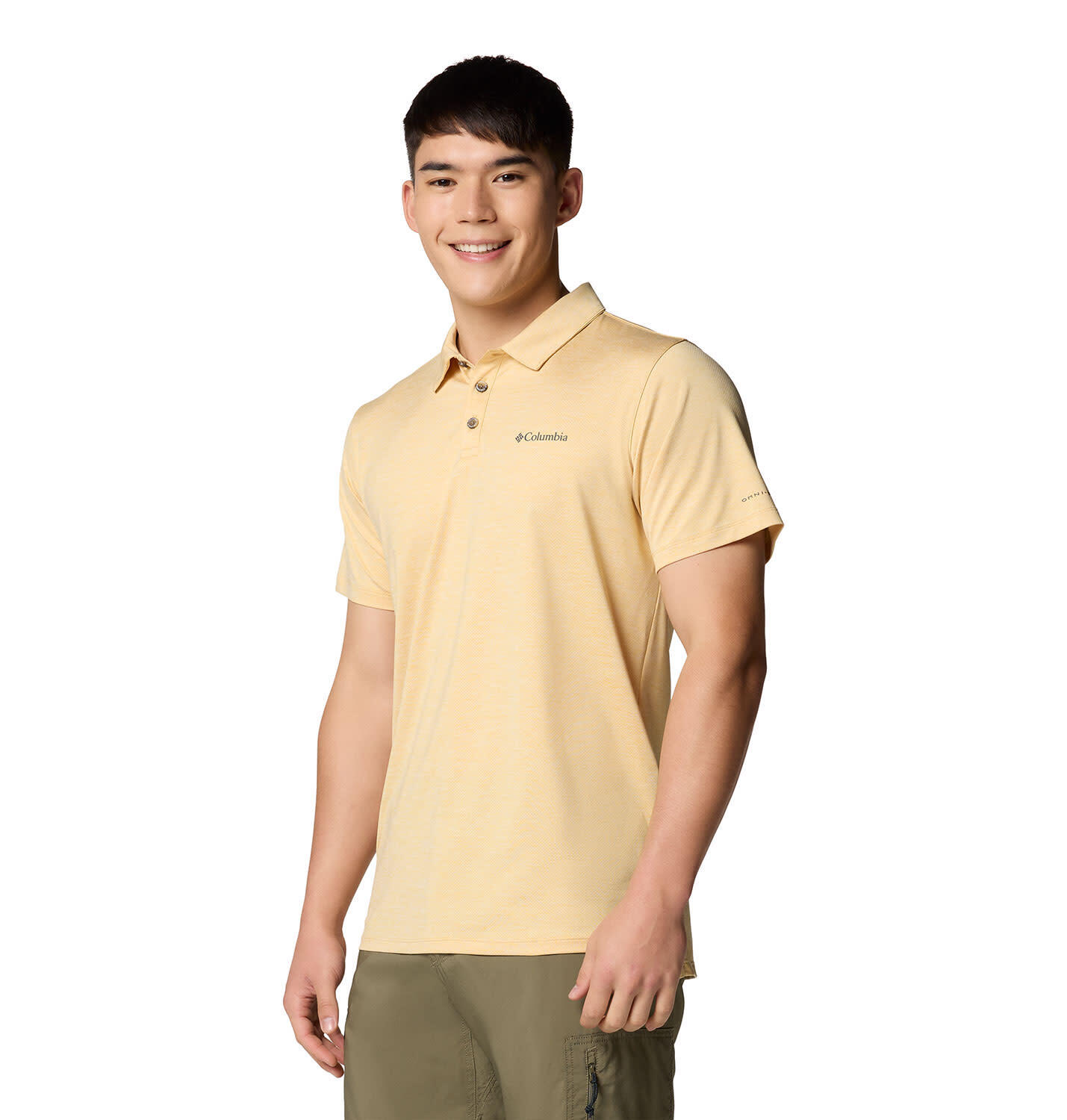 COLUMBIA Tech Trail™ Utility Polo - Sand Dune Heath 2/5