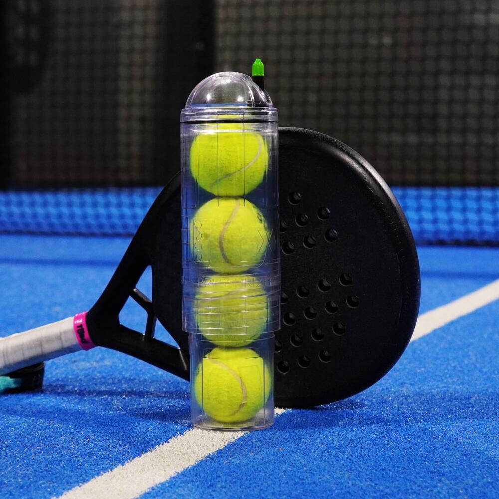Drukregelaar voor tennis- en padelballen | TuboX4 Crystal (zonder pomp) 3/8