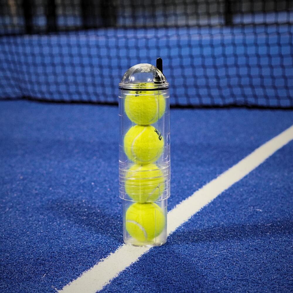 Drukregelaar voor tennis- en padelballen | TuboX4 Crystal (zonder pomp) 4/8