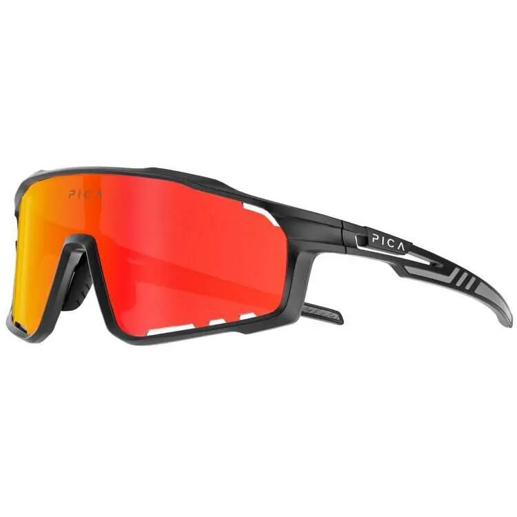 Okulary przeciwsłoneczne na rower TREZADO PICA STRIX czarne 7/8