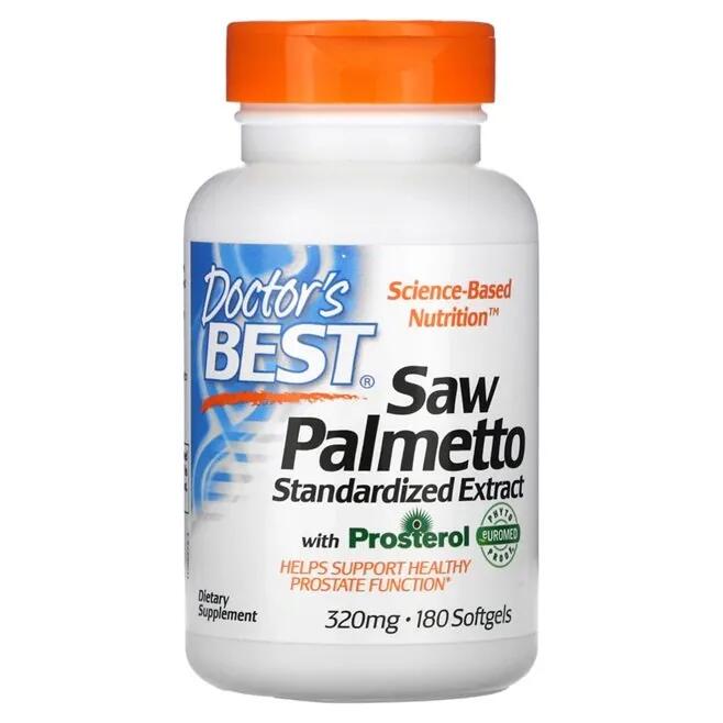 Palma Sabałowa Saw Palmetto 320mg Doctor's Best 180 kapsułek miękkich