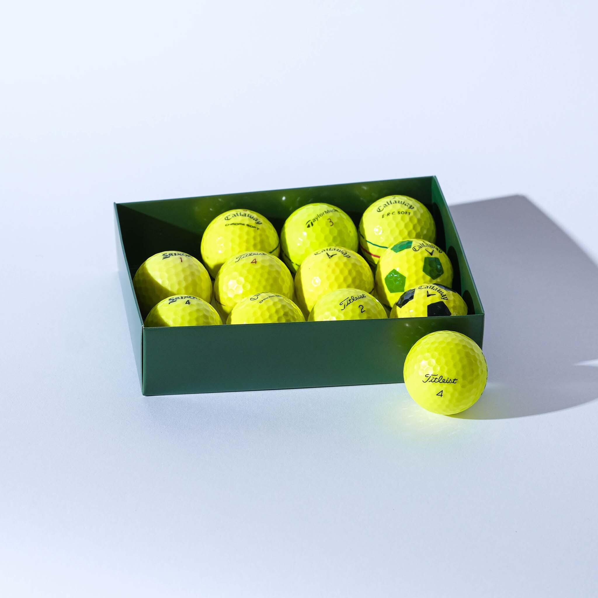 12 Balles de Golf d'Occasion Multi Marques Mix Couleurs - Experts AAA 2/7