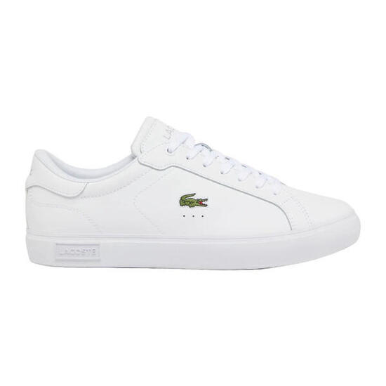 Zapatillas Blancas Lacoste Powercourt White con Cocodrilo Clásico