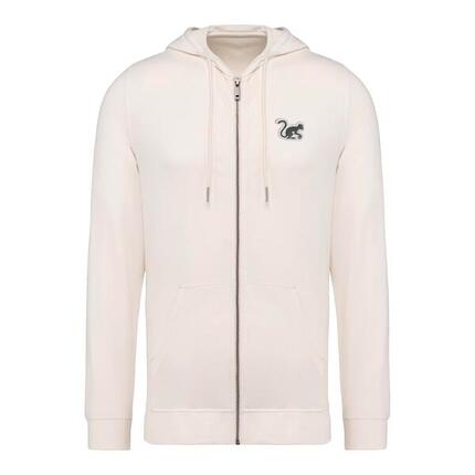 Sweat à capuche zippé pour homme/femme – Écologique (Bleu marine)