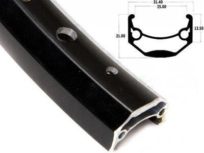 Cerchio Ryde 275 584 Andra 40 nero 32 fori.