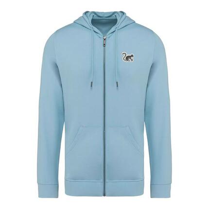Sweat à capuche zippé pour homme/femme – Écologique (Bleu marine)