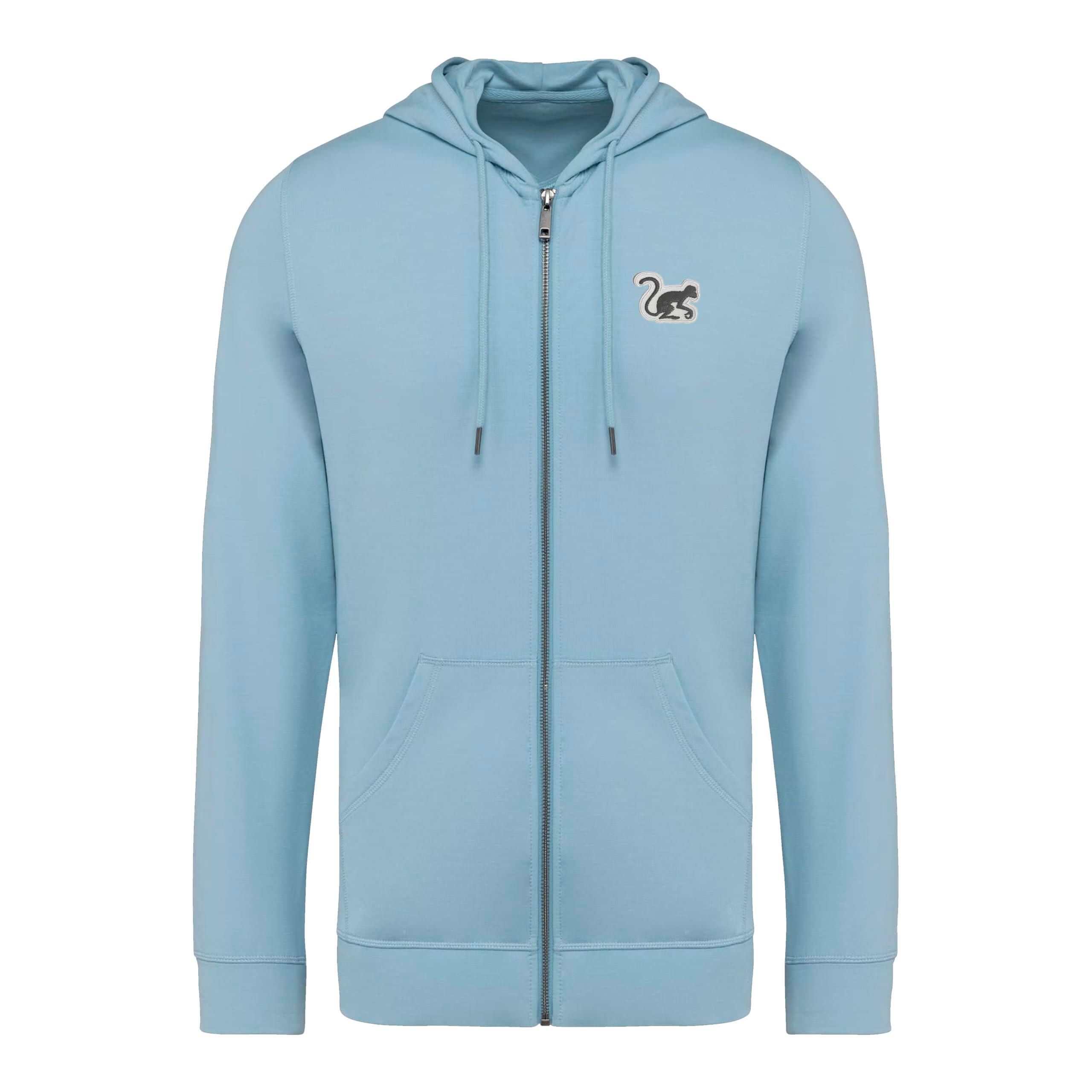 Surf Monkey - Sweat À Capuche Zippé Pour Homme/femme – Écologique (bleu) - Veste - Bleu - Decathlon