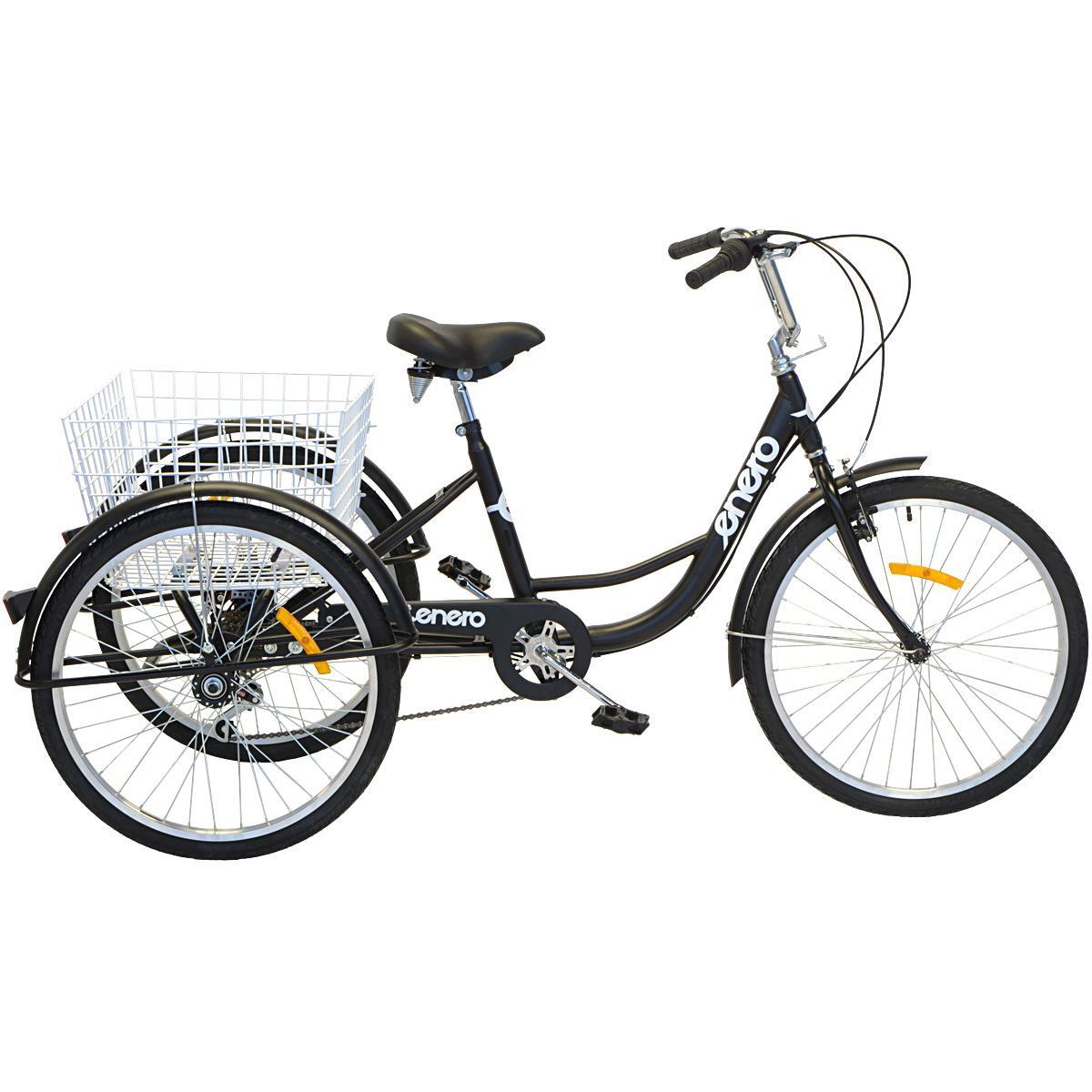 Rower 3 kołowy dla dorosłych Enero 24"  6-biegowy gotowy do jazdy