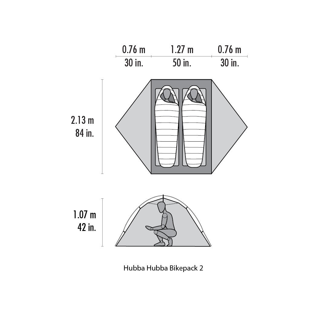 MSR Hubba Hubba BikePack 2 - Bikepacking Tent - Green 5/7