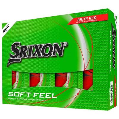 Confezione da 12 palline da golf Srixon Soft Feel Brite Verte New