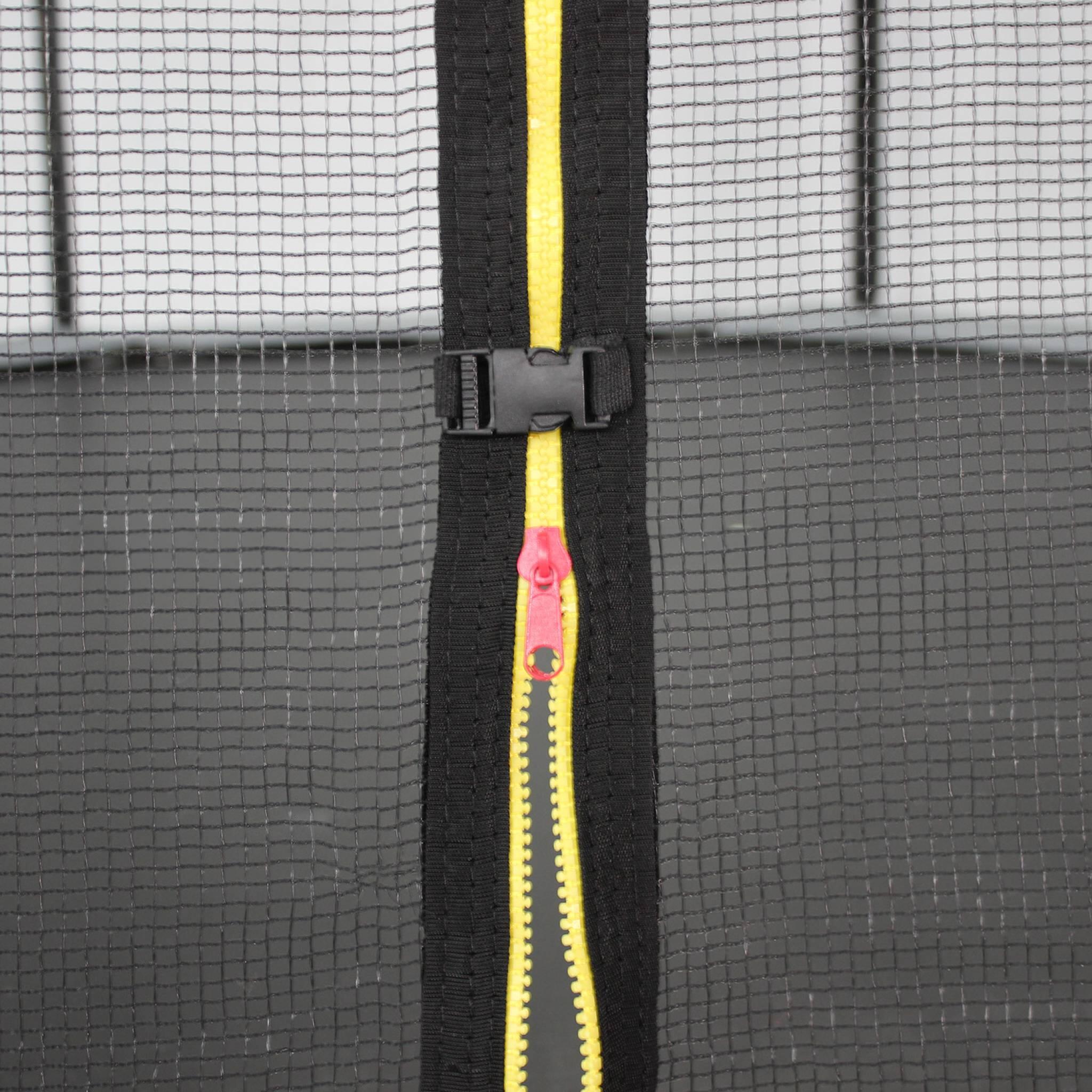 Trampoline 370cm gris avec filet de protection 3m | sweeek 3/6
