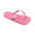 Tongs unisex Brasileras de couleur rose avec semelle en gomme antidérapant