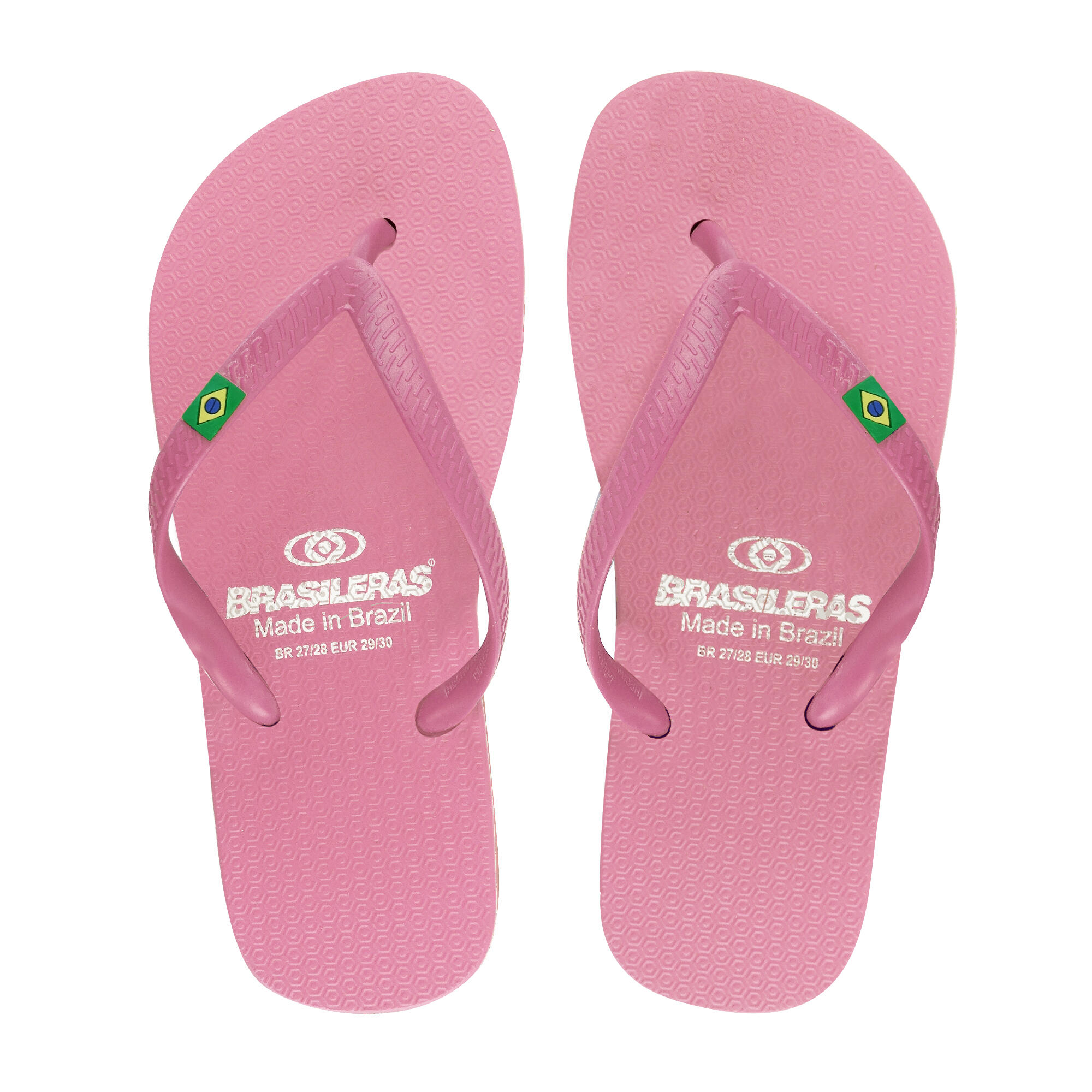 Strandslippers unisex Brasileras roze teenslippers met antislip rubberen zool 3/4