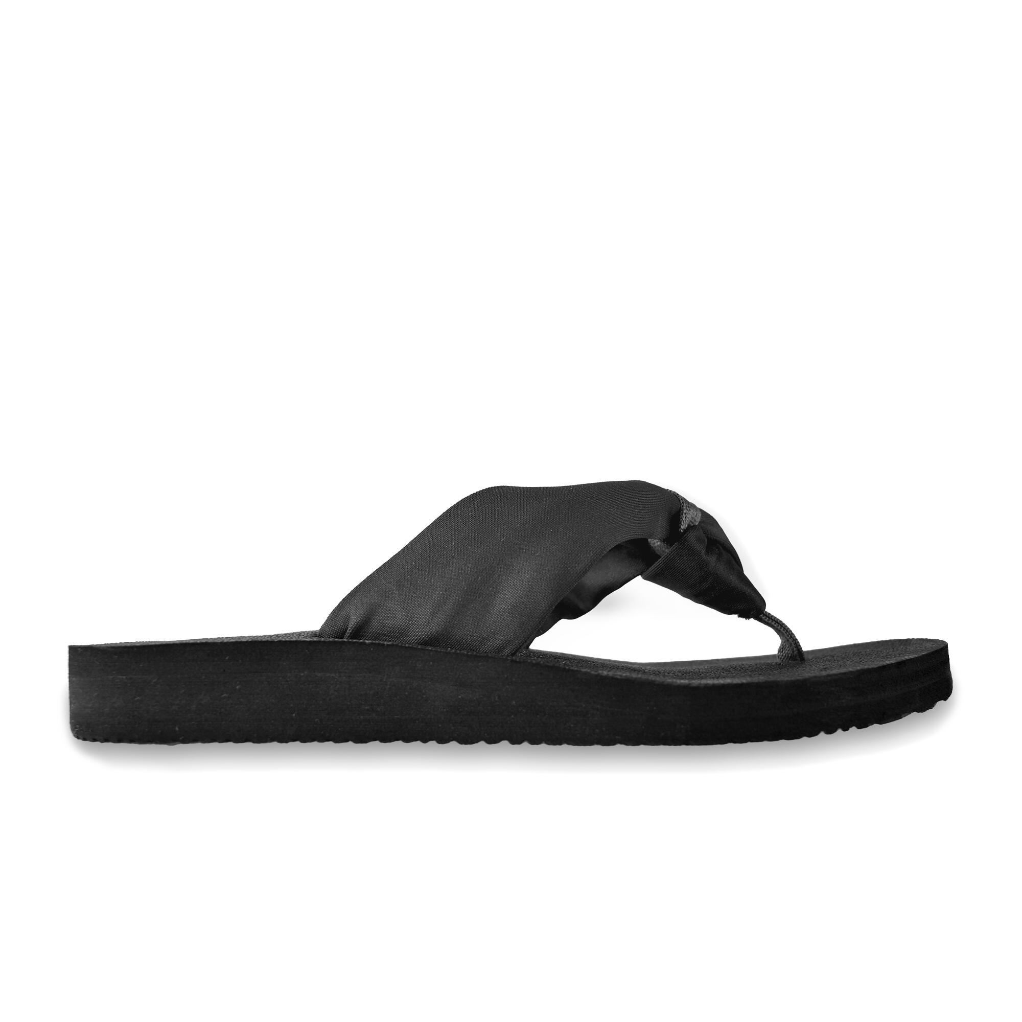 Tongs Brasileras pour femme de couleur noir 3/6