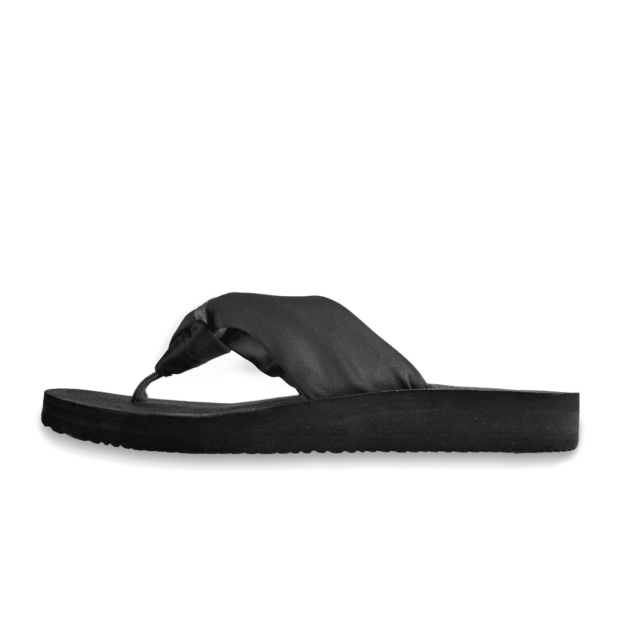 Tongs Brasileras pour femme de couleur noir 4/6