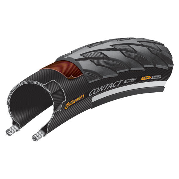 CONTACT Tyre-Wire Bead Urban Black/Black 700X47C Puncture Protection 3/3