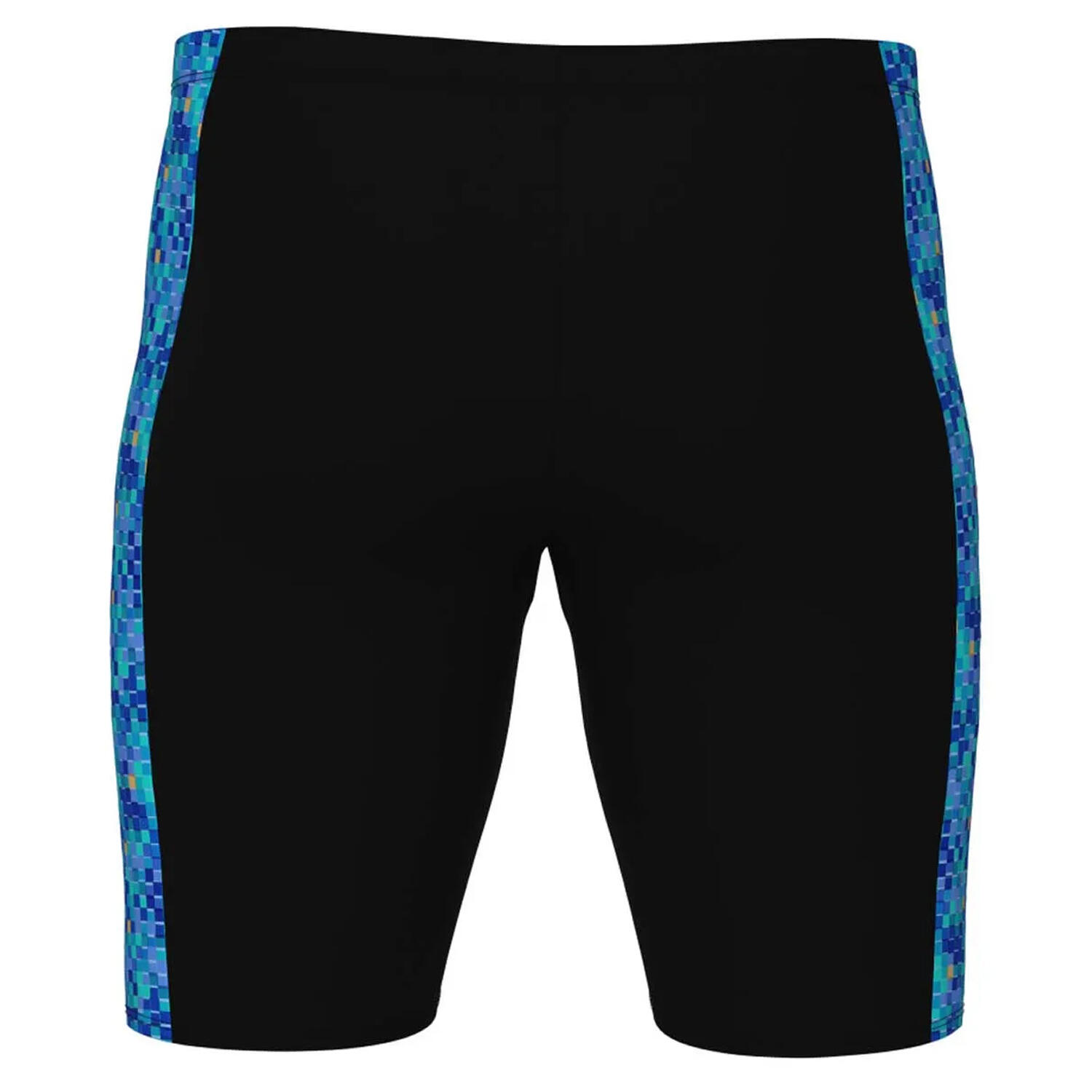 Mens Jammer Swim Shorts (Black/Blue) 2/3