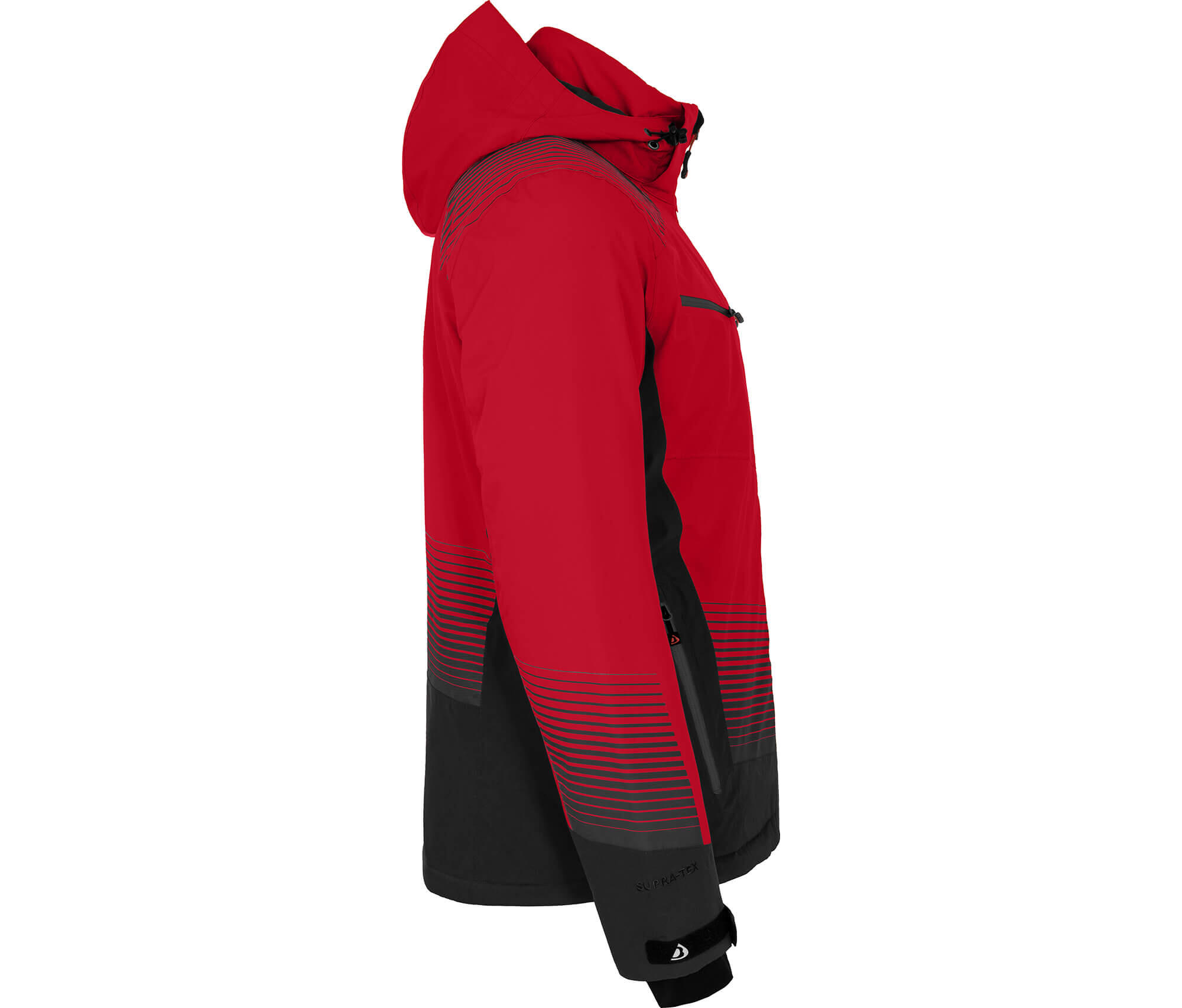 Herren Skijacke warm wattiert, wasserdicht (20000 mm) Rot 3/7