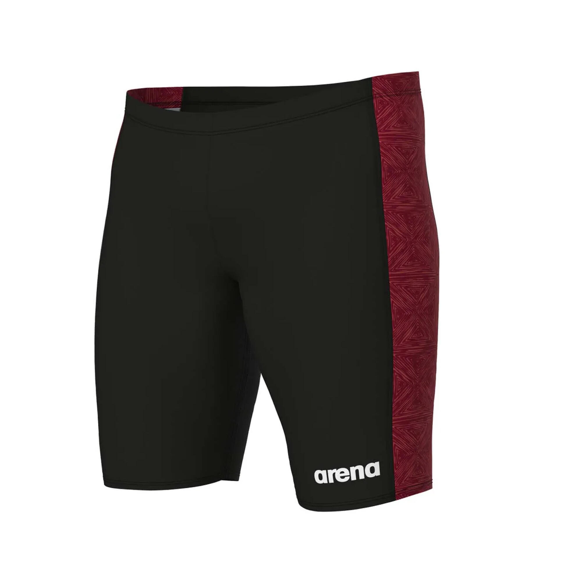 Short De Bain Arena Jammer - Homme - Noir/Rouge - Taille D5 UK/USA34 (Neuf)