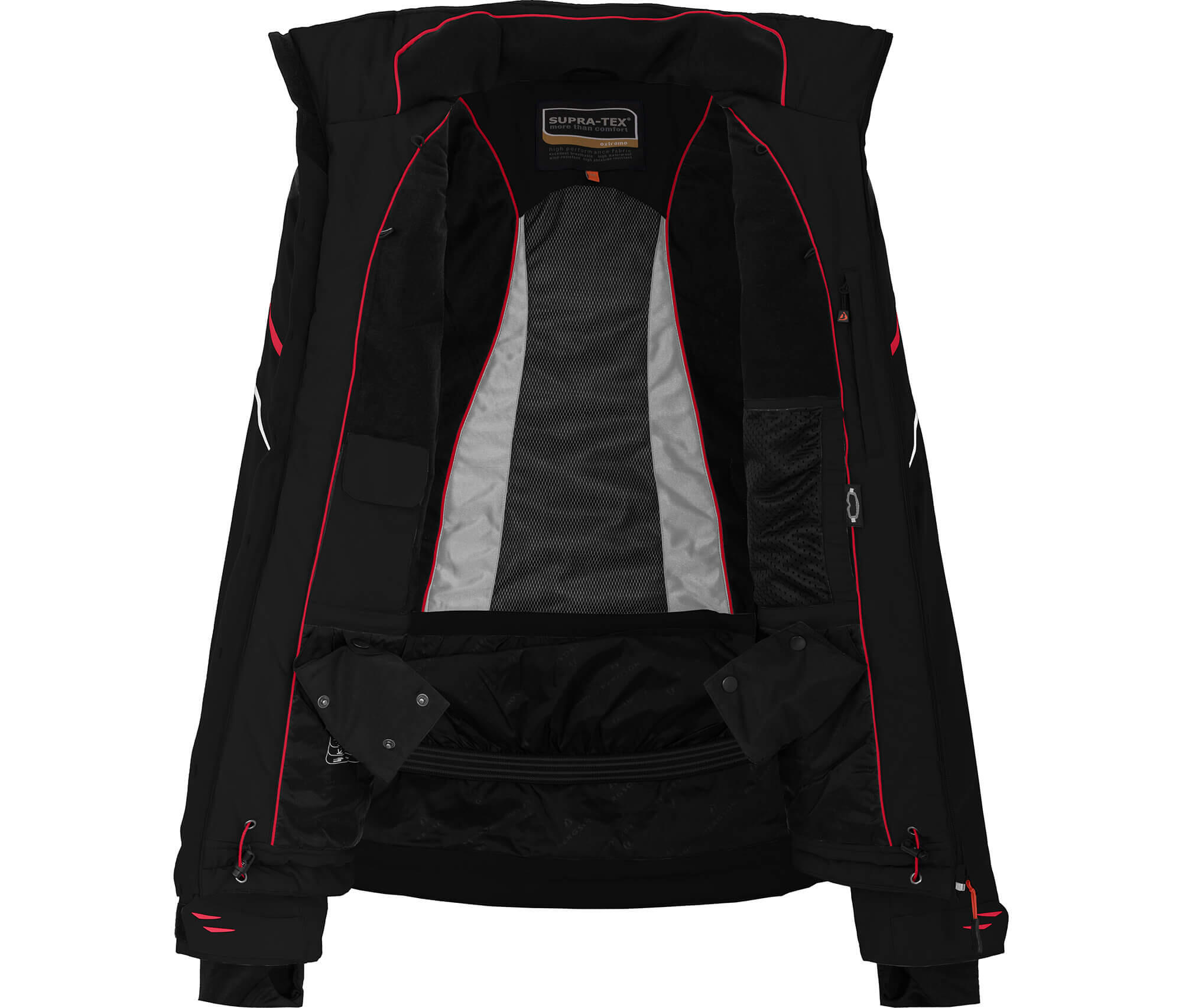 Herren Skijacke wattiert, wasserdicht (20000 mm) Schwarz 4/6