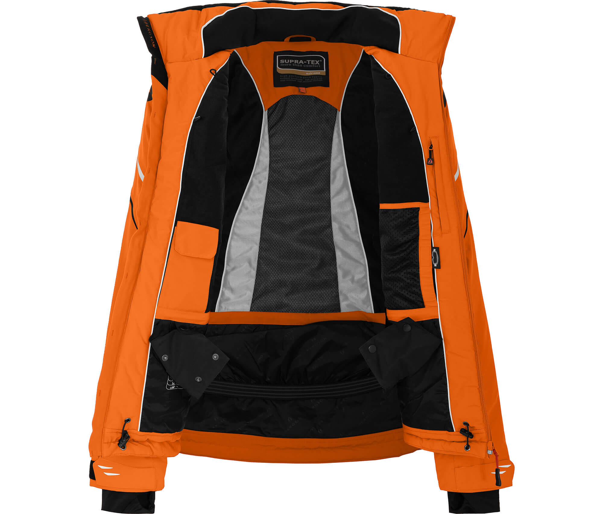 Herren Skijacke wattiert, 20000mm Wassersäule Orange 4/6